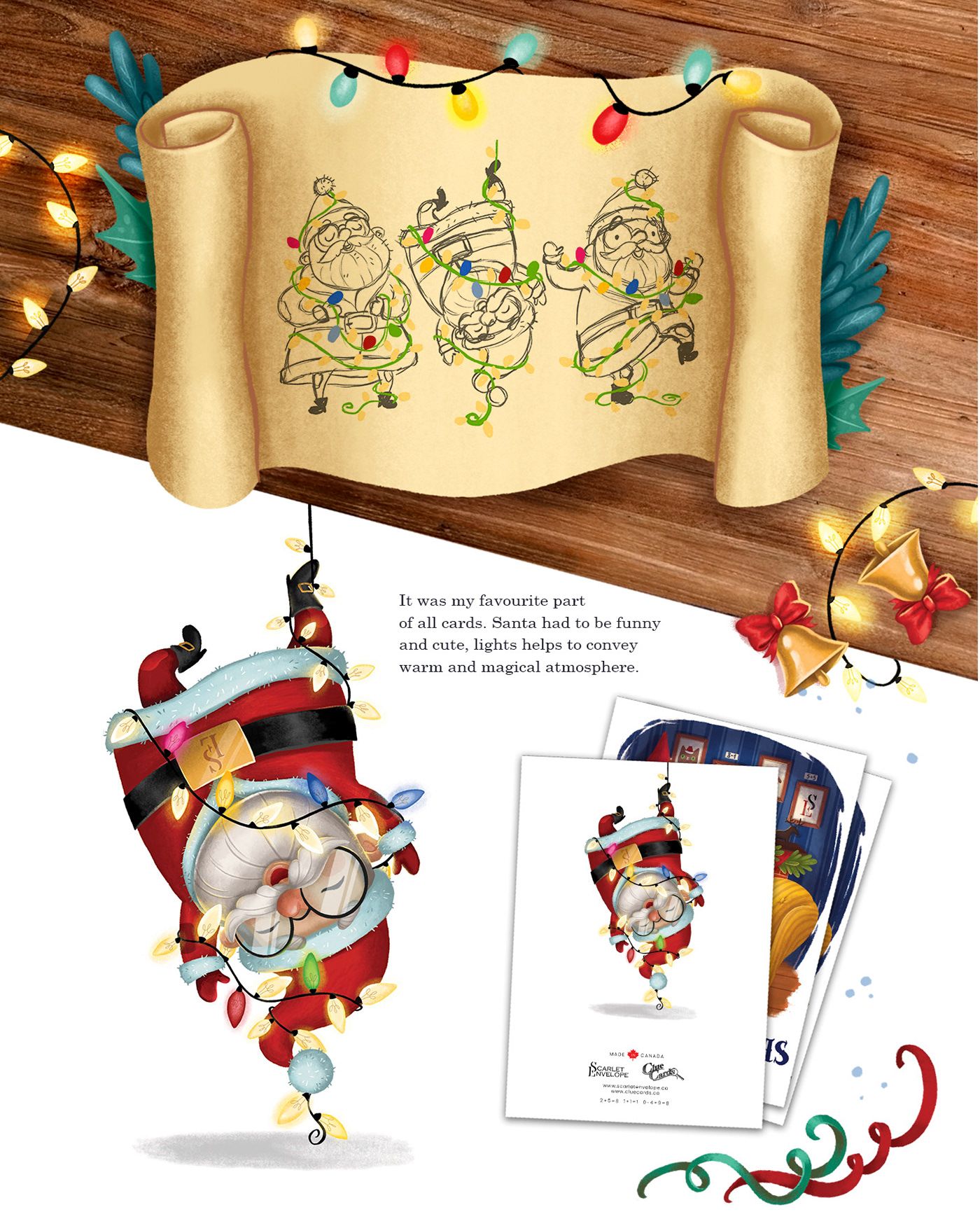 board game card design Character design  Christmas deer new year postcard print puzzle santa