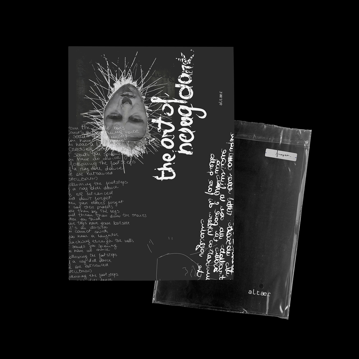 graphic design  editorial editorial design  fanzine darkzine InDesign Layout fanzine layout dark alternative