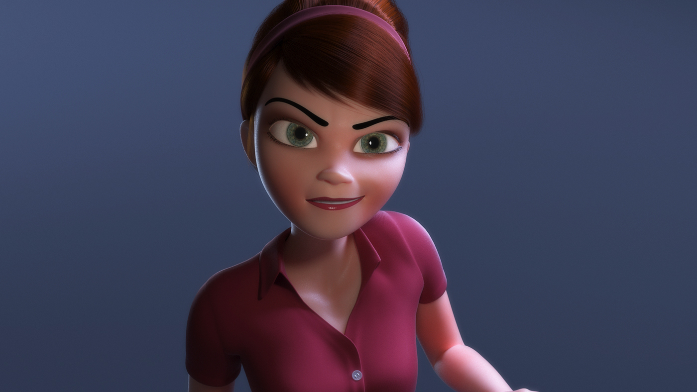 Character vray lighting 3ds max Subsurface Scattering SSS mery ornatrix