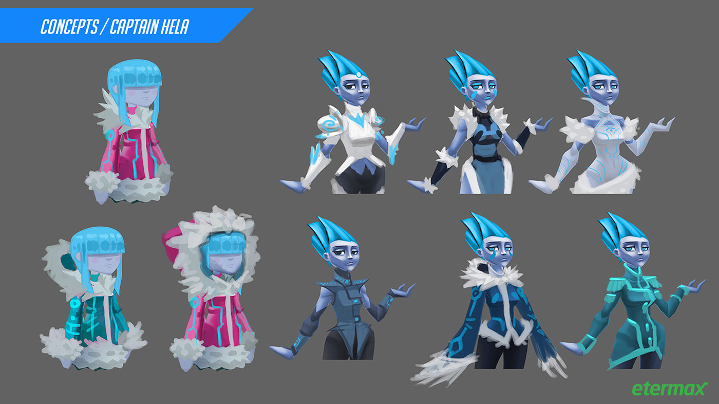 robot mecha orbitalone etermax HeLa captain concept characterdesing ice Character
