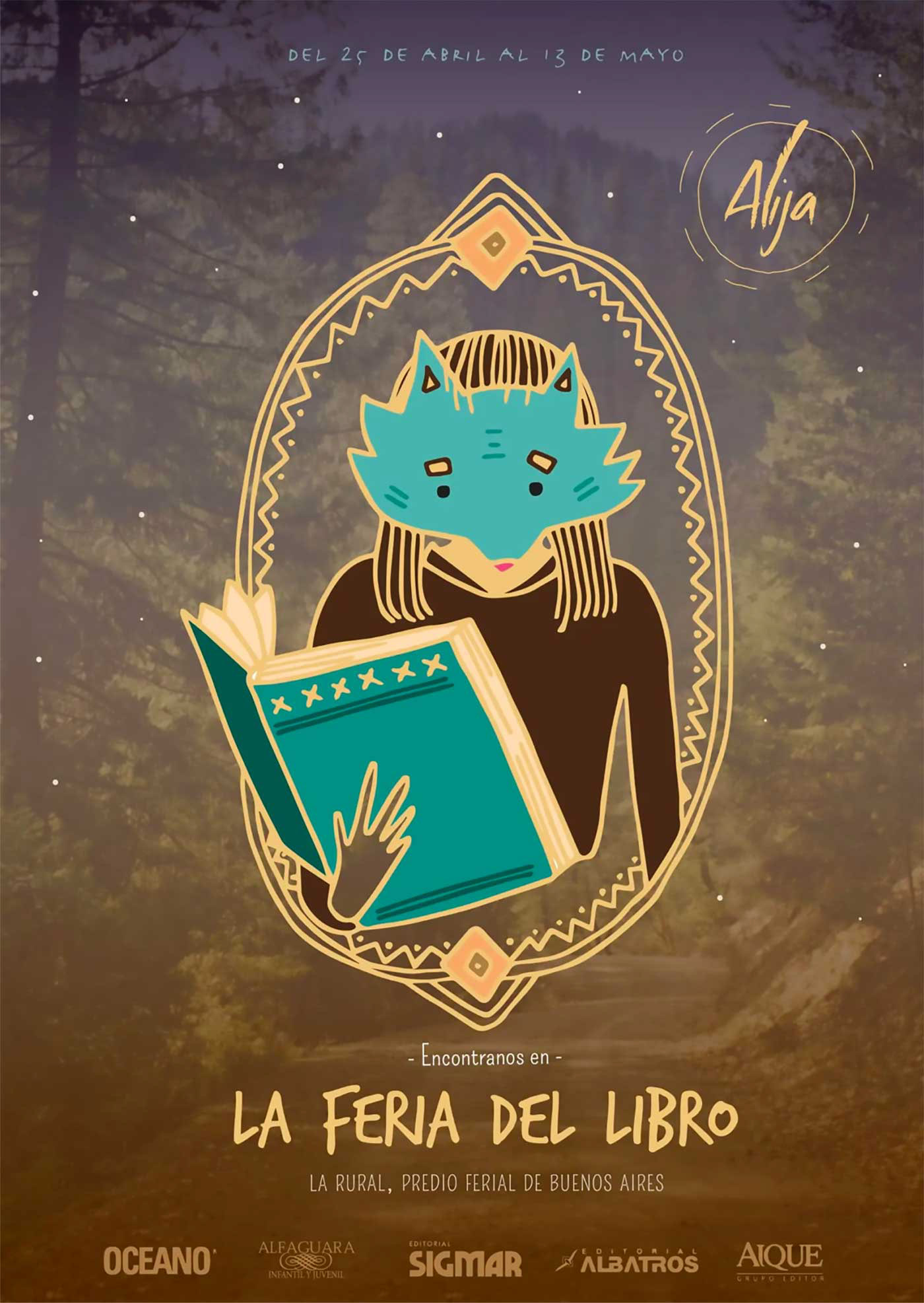 Alija Book Fair Cartel Design Argentina Feria del Libro 