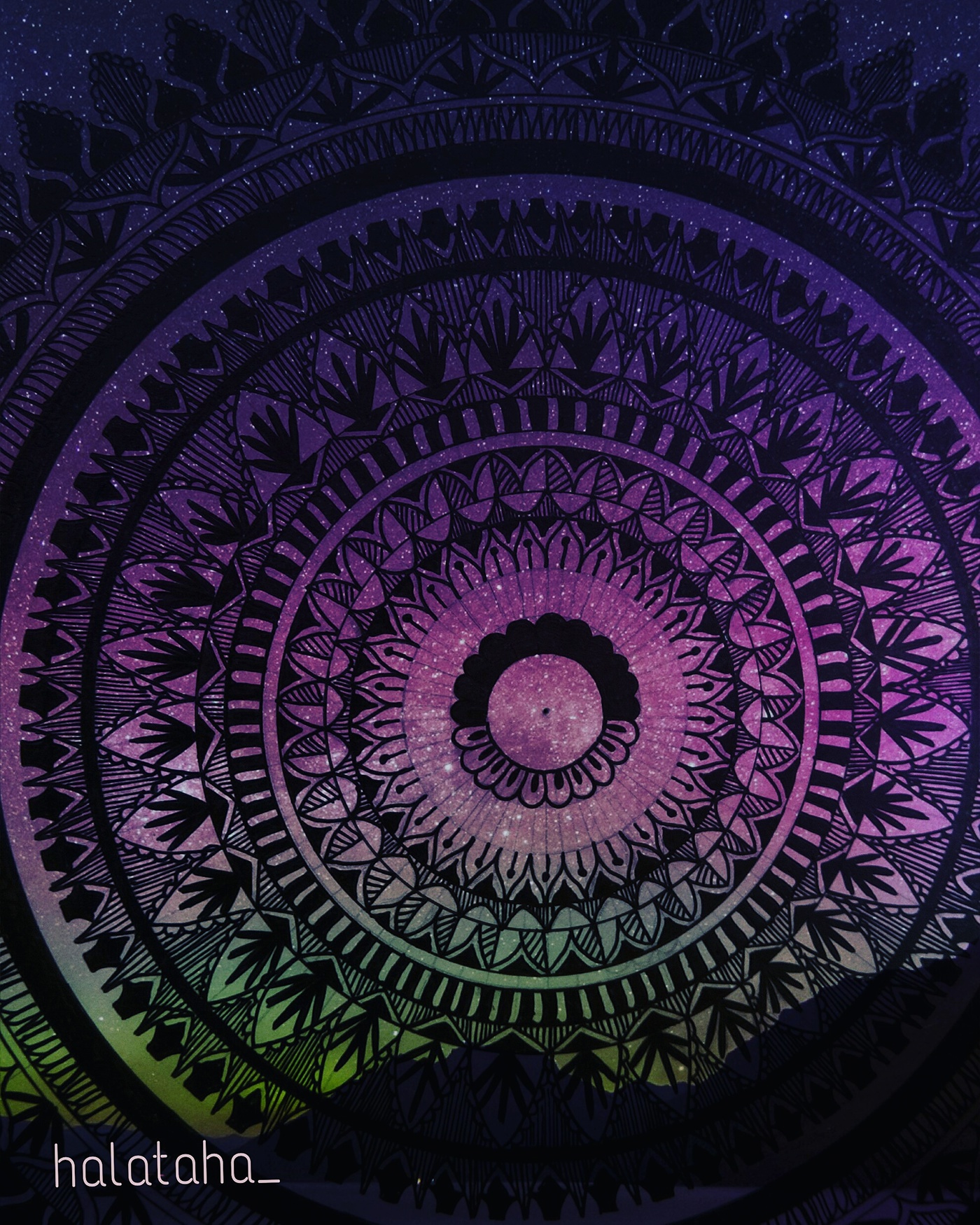Mandala galaxy design drawind Finearts ILLUSTRATION  graphic design 