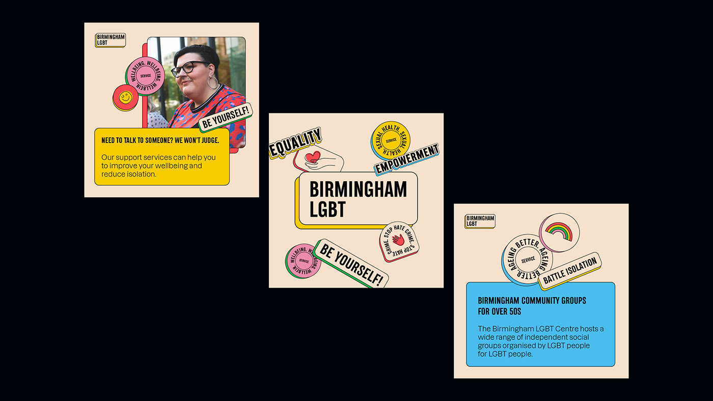 birmingham branding  charity culture gay LGBTQA pride queer Web Design  Website