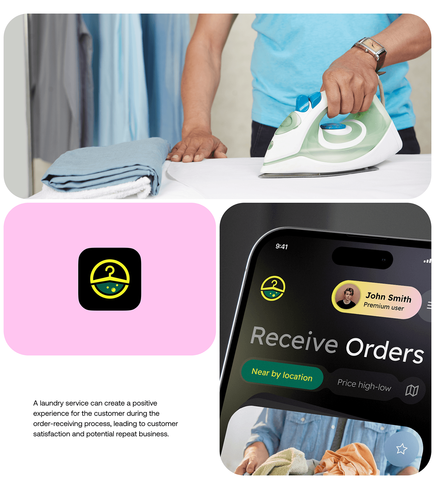 laundry app Laundry service app UI/UX Figma Orbix studio Case Study Mobile app ux/ui app design