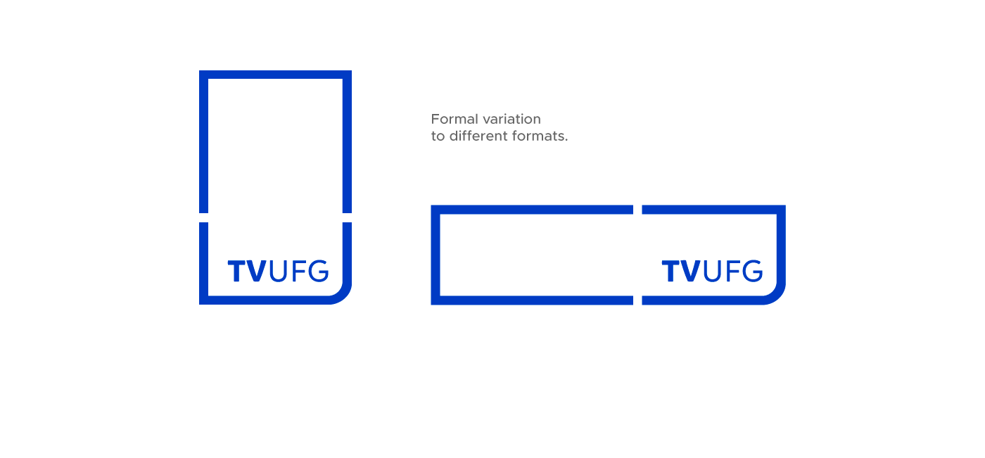brand visual identity logo tv television University institucional brand