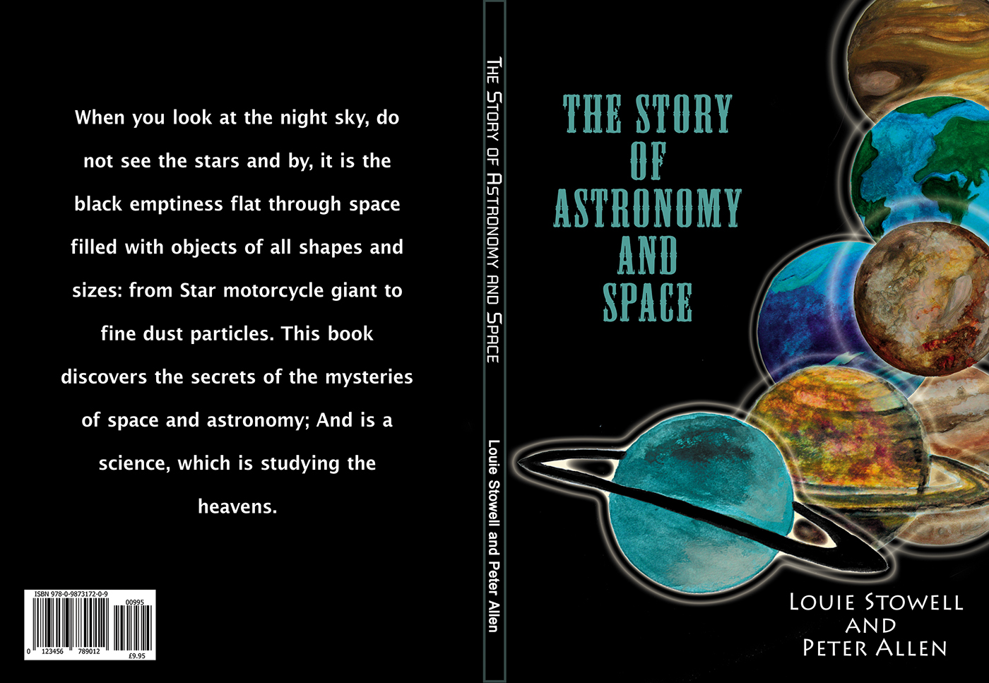 astronomy Space  cover book mercury venus earth Pluto neptune Rodaina_elwakeb