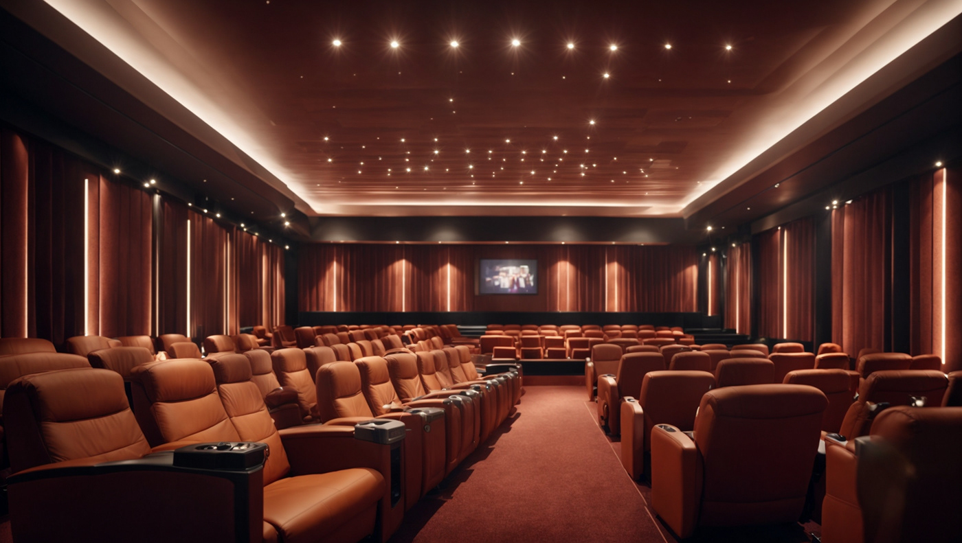 cinematheque auditorium blockbuster premiere projection popcorn screening matinee Multiplex recliner