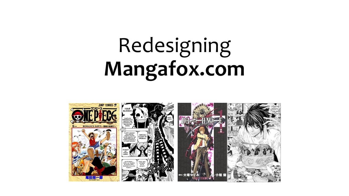 UI ux prototype mangafox Website redesign UXPin