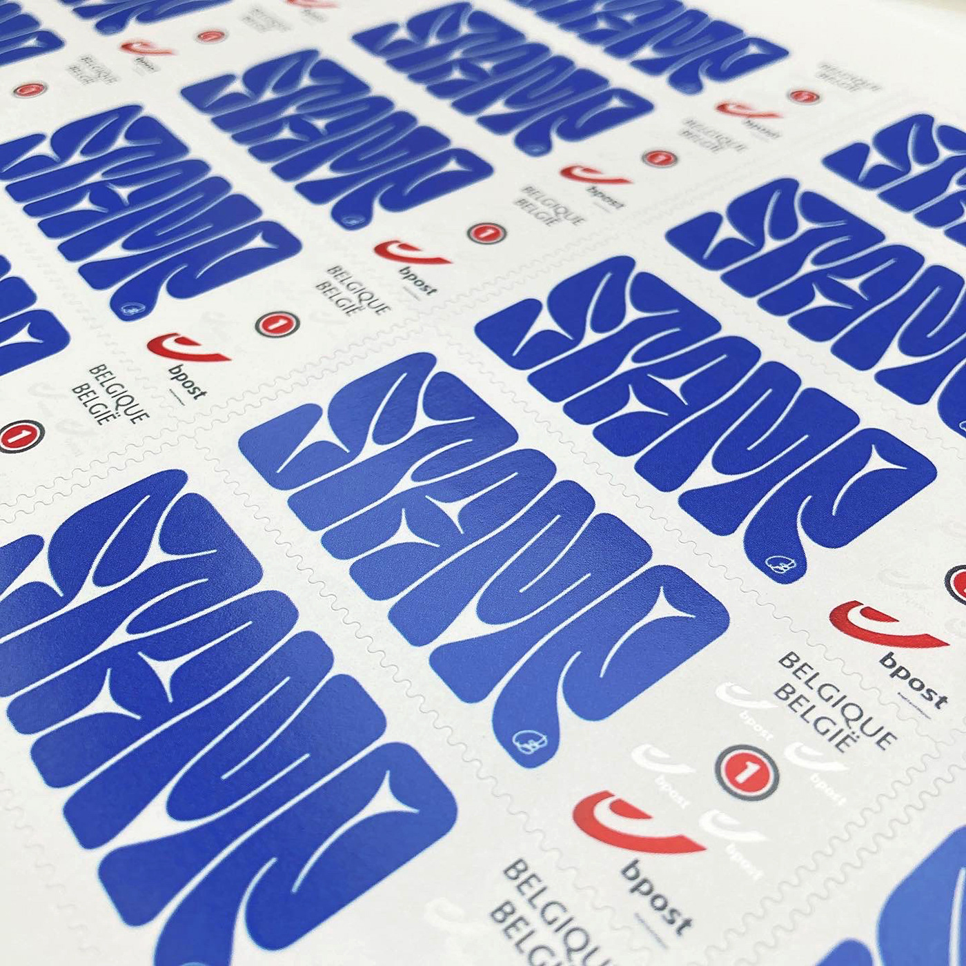 Post Stamp lettering Stamp Design vector adobe illustrator squeezed