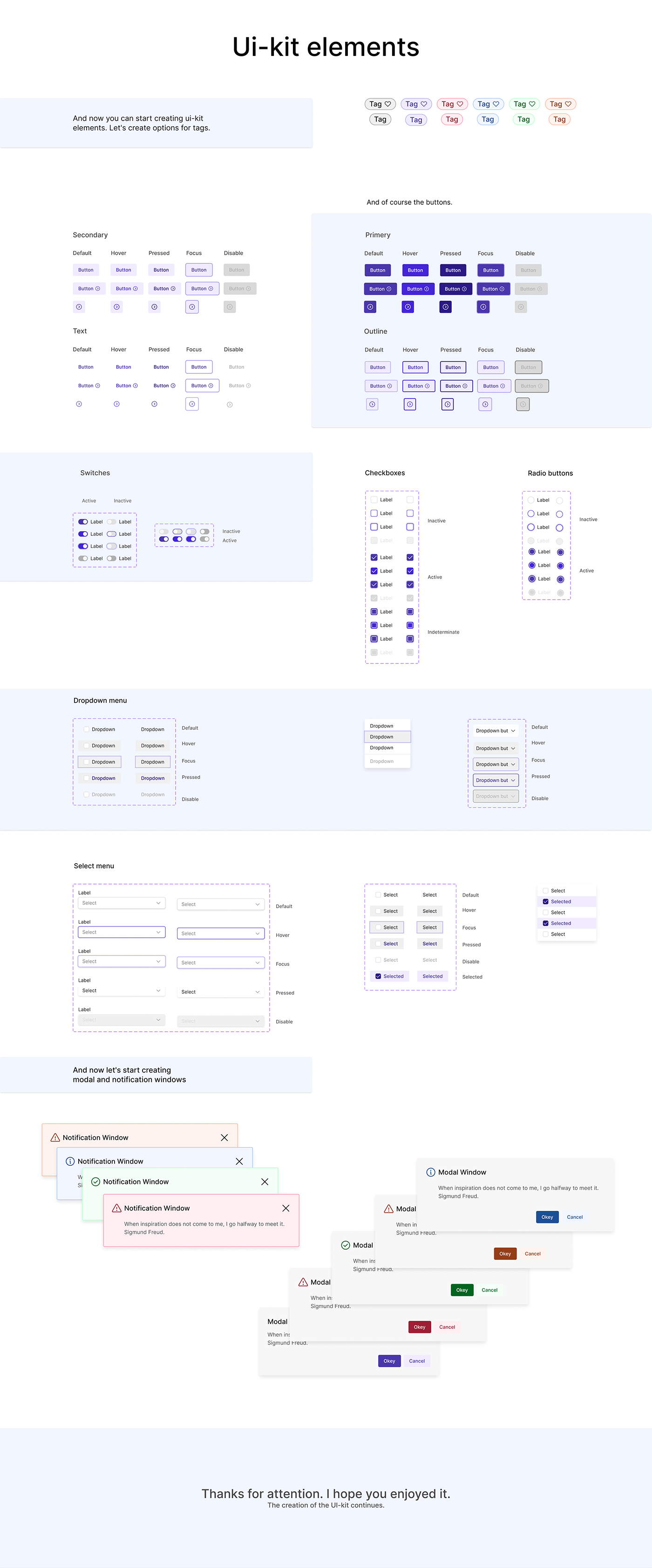button color design Figma typography   ui-kit UI/UX Web Design 