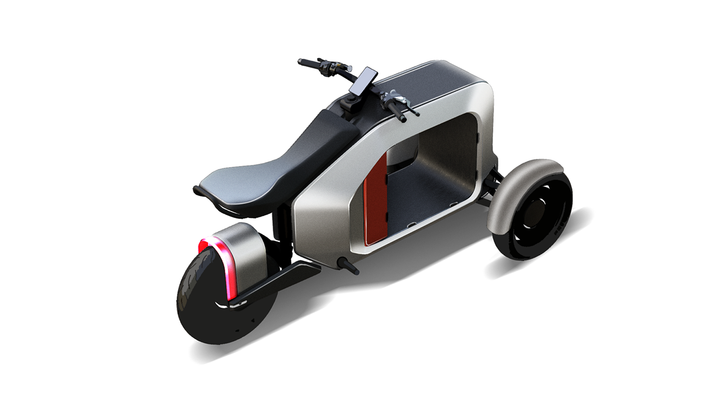 Cargo cargo transportation delivery scooter Honda industrial Logistics motorcycle transportation Transportation Design trike