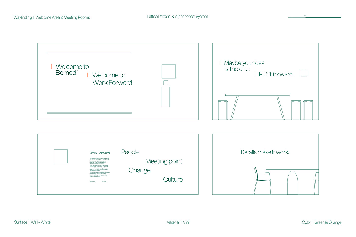 furniture green interior design  Stationery UI/UX wayfinding branding  corporate logo motion graphics 