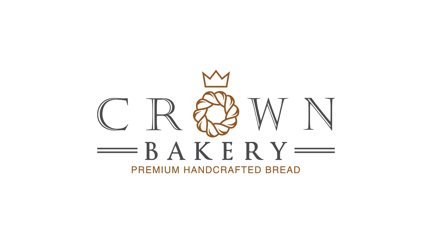 Logo Design brand identity Logotype combination mark pictorial mark bakery logo bakery branding FOOD INDUSTRY crown bread