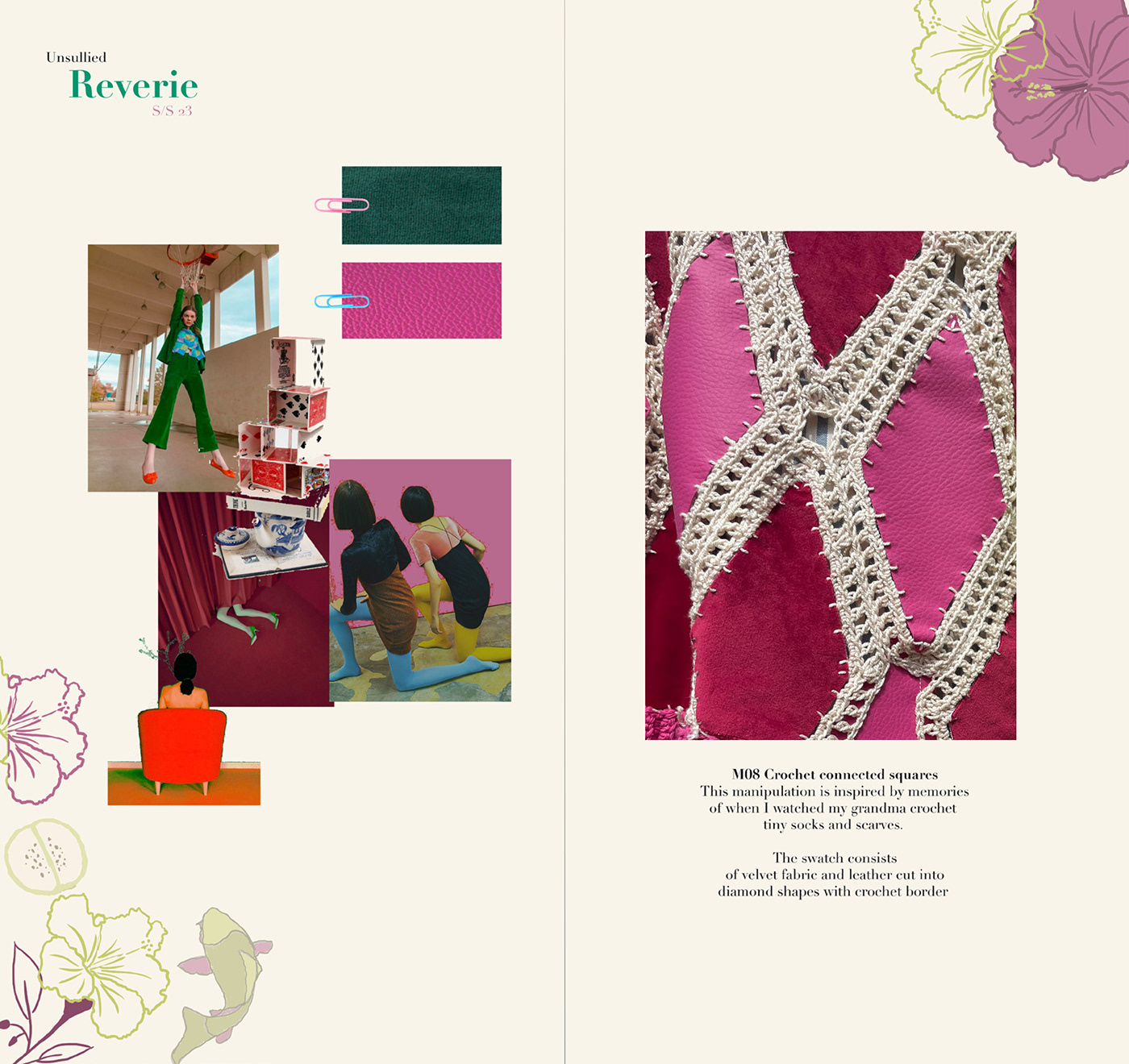 crochet crochet pattern fashiondesign fashionportfolio Playful surface design textile