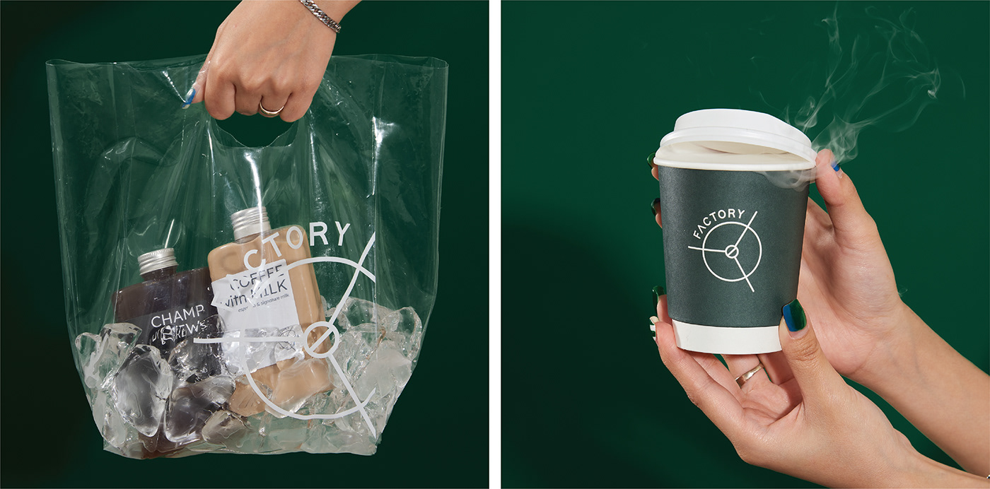 brand identity branding  cafe Coffee cup identity logo Packaging Thailand