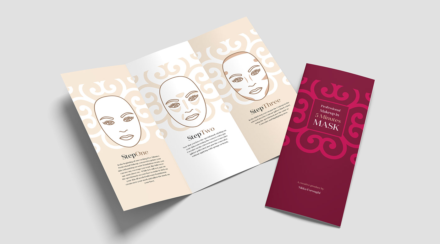box design branding  brochure design Communication Design graphic design  Logo Design Make Up mask Packaging product design 