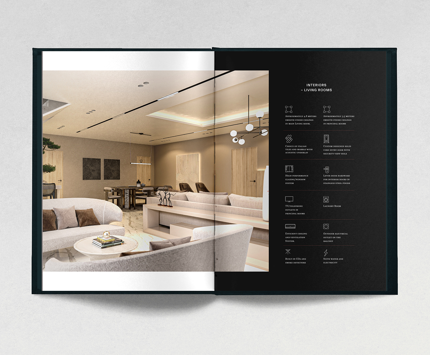 Advertising  art direction  editorial design  interior design  Layout Design marketing   print real estate Render typography  