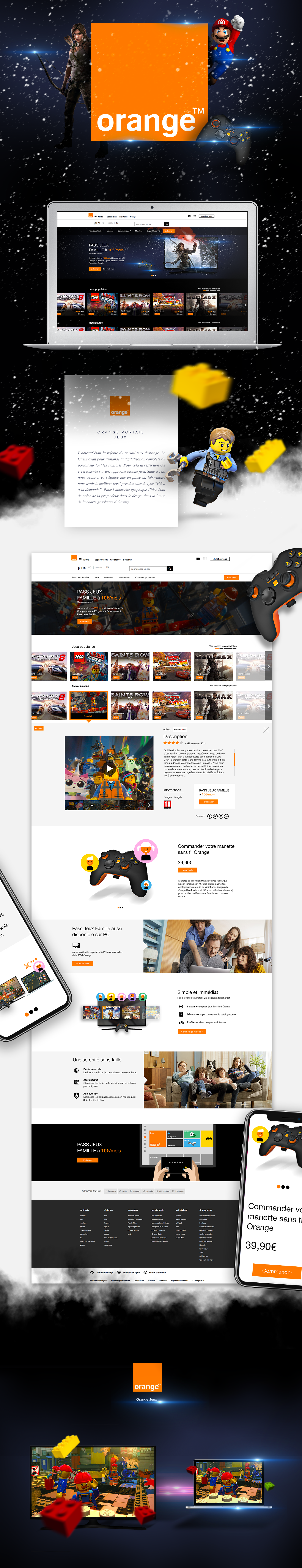orange jeux Webdesign digital game