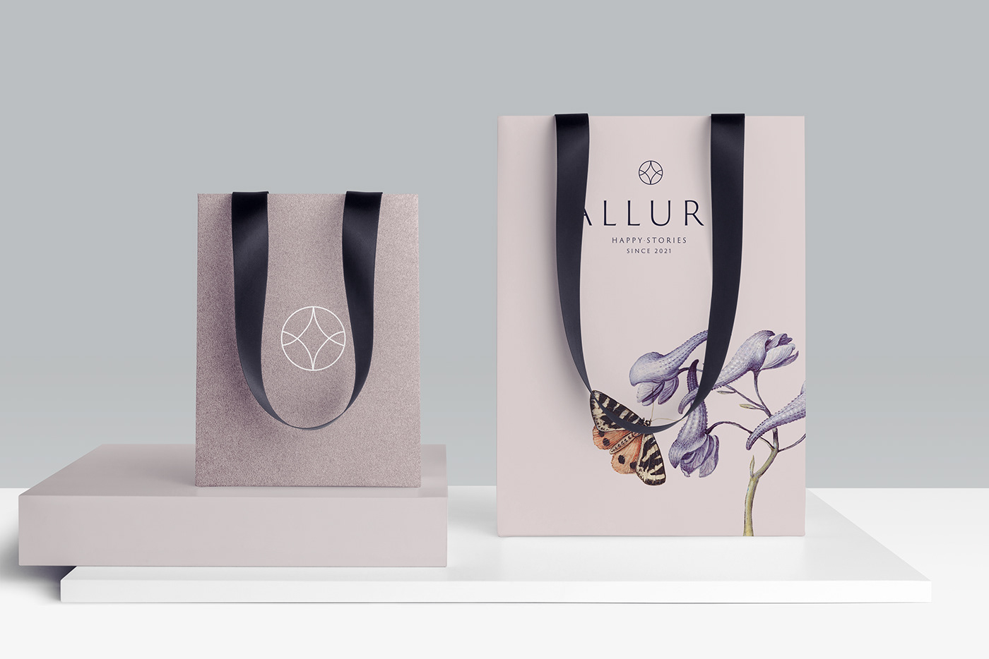 allure brand identity branding  Branding design fashion brand graphic design  Logo Design