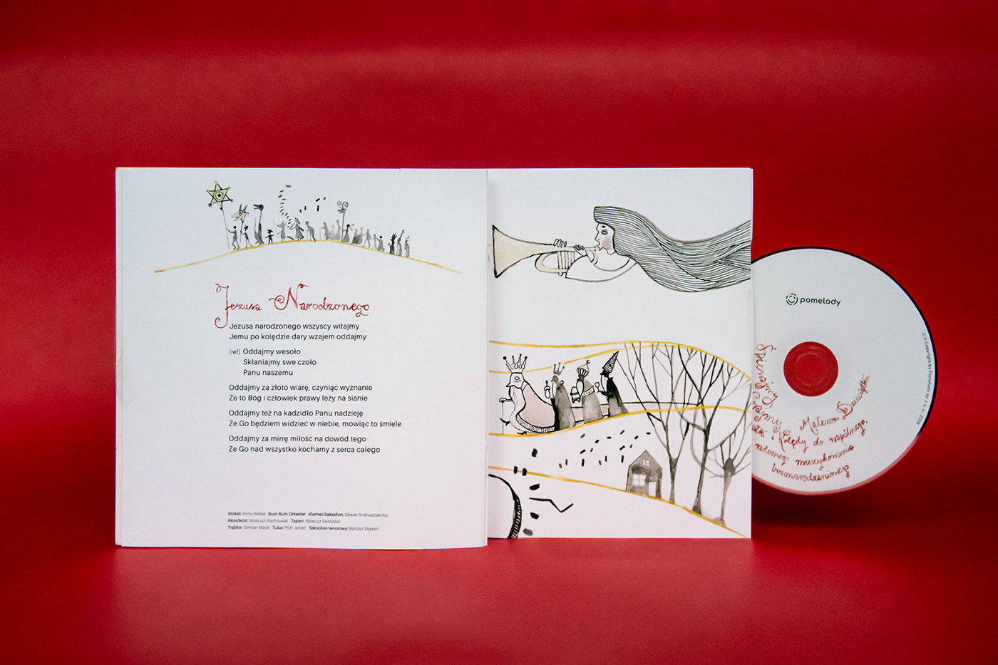 albumcover Calligraphy   Carols Christmas cover Drawing  illustrationforkids illustrations ink music