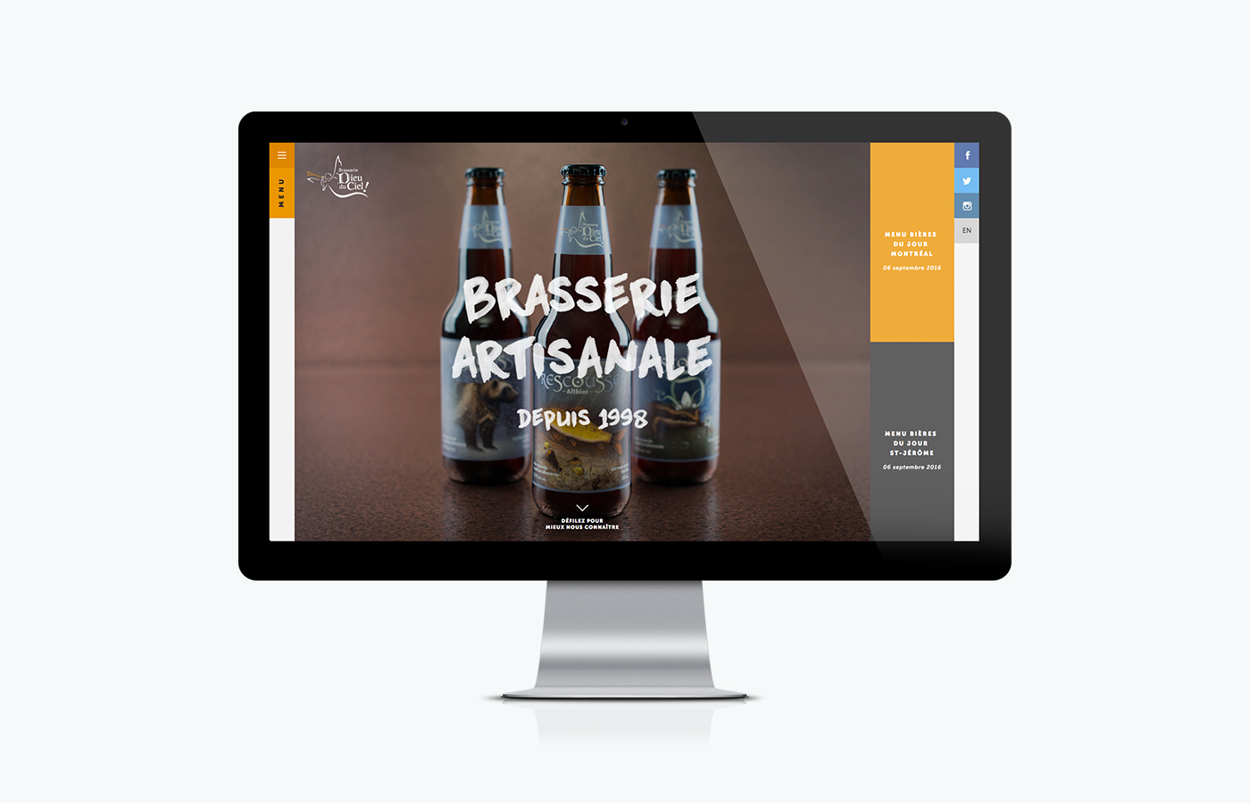 Web Design  graphic design  beer Web Montreal brasserie bière