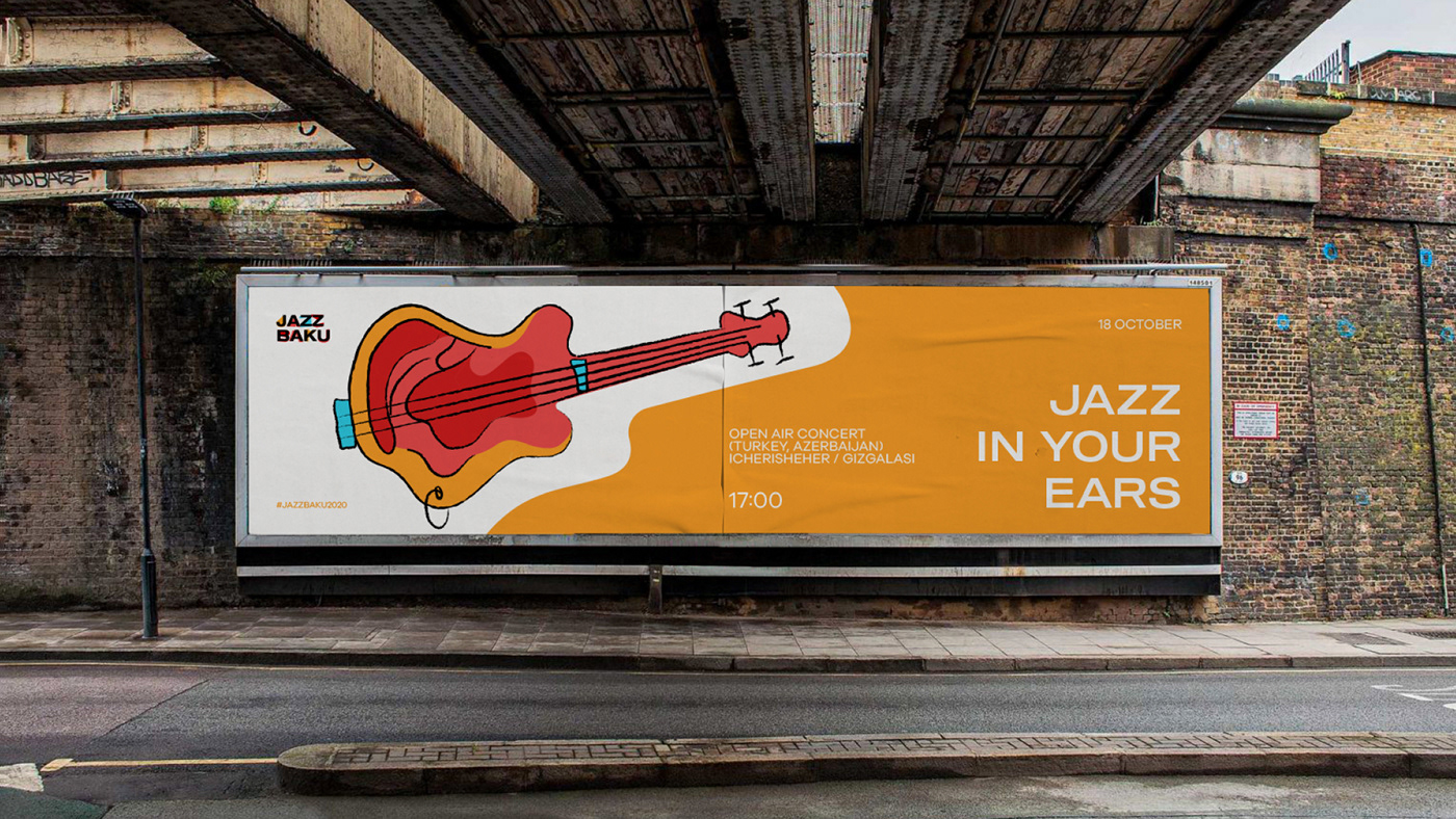 jazz logo baku festival music identity keyvisuals cummunication brand heart