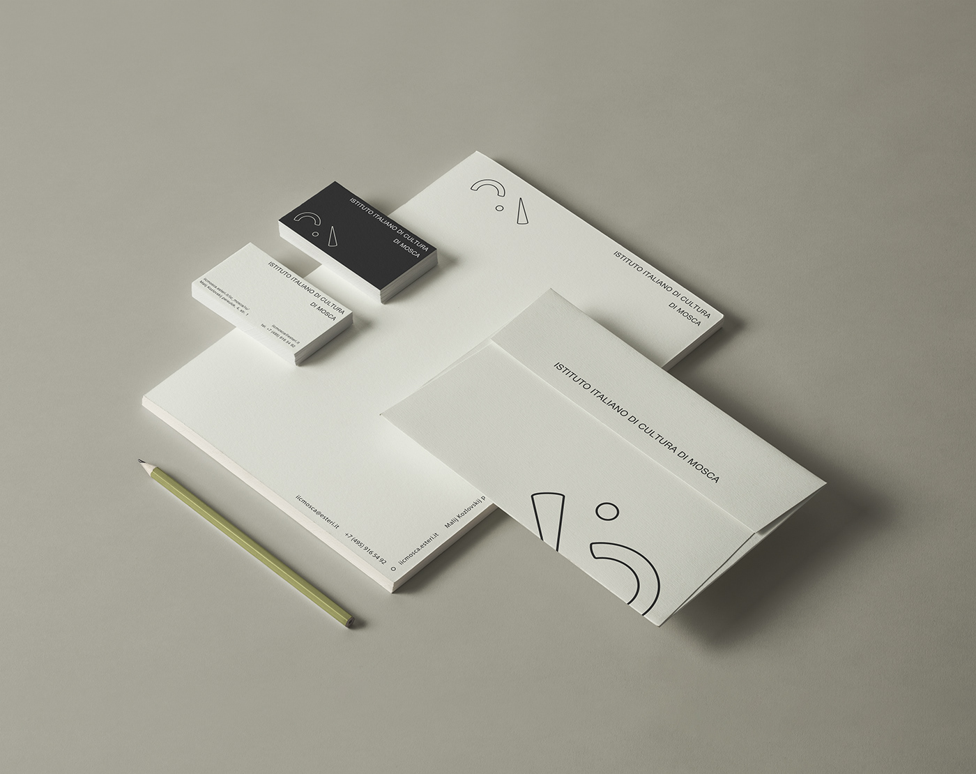 culture identity institute Italy Moscow branding  stationary