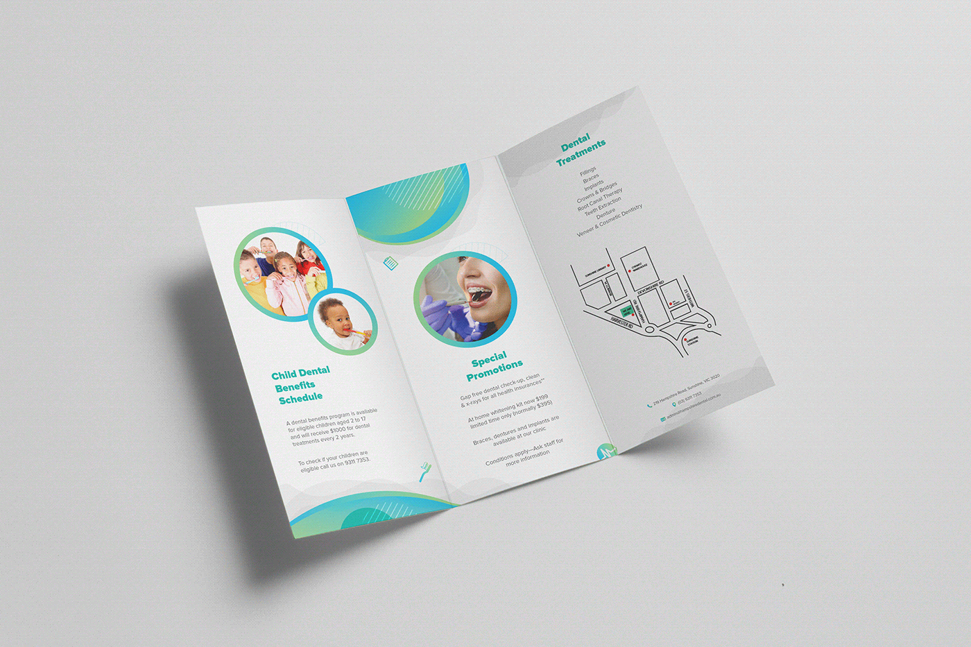 branding  brochure dentist design resources flyer freebie graphic design  mockups realistic mockups trifold