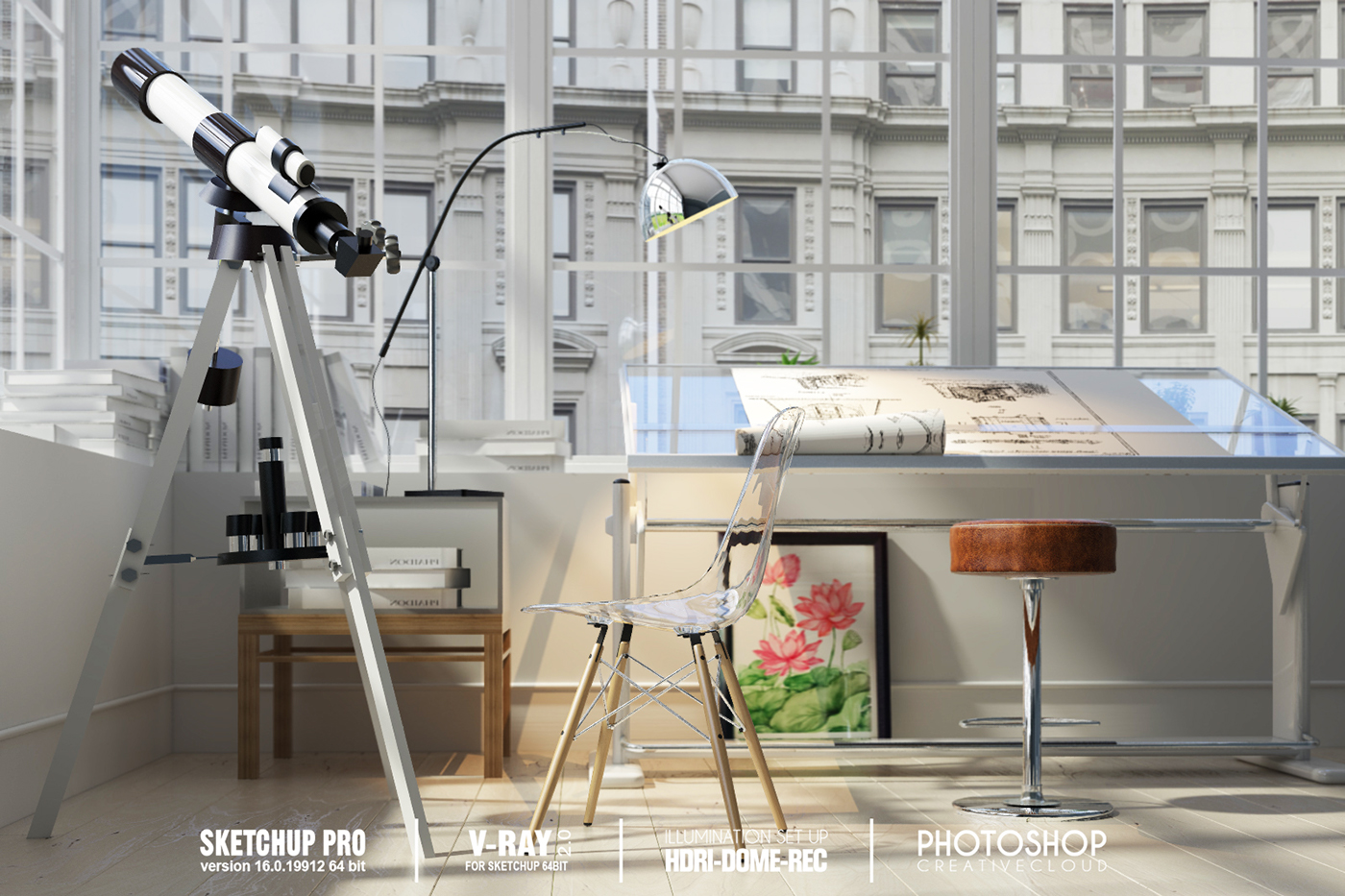 Interior 3dvisualization workroom architecture #cover   archdesign
