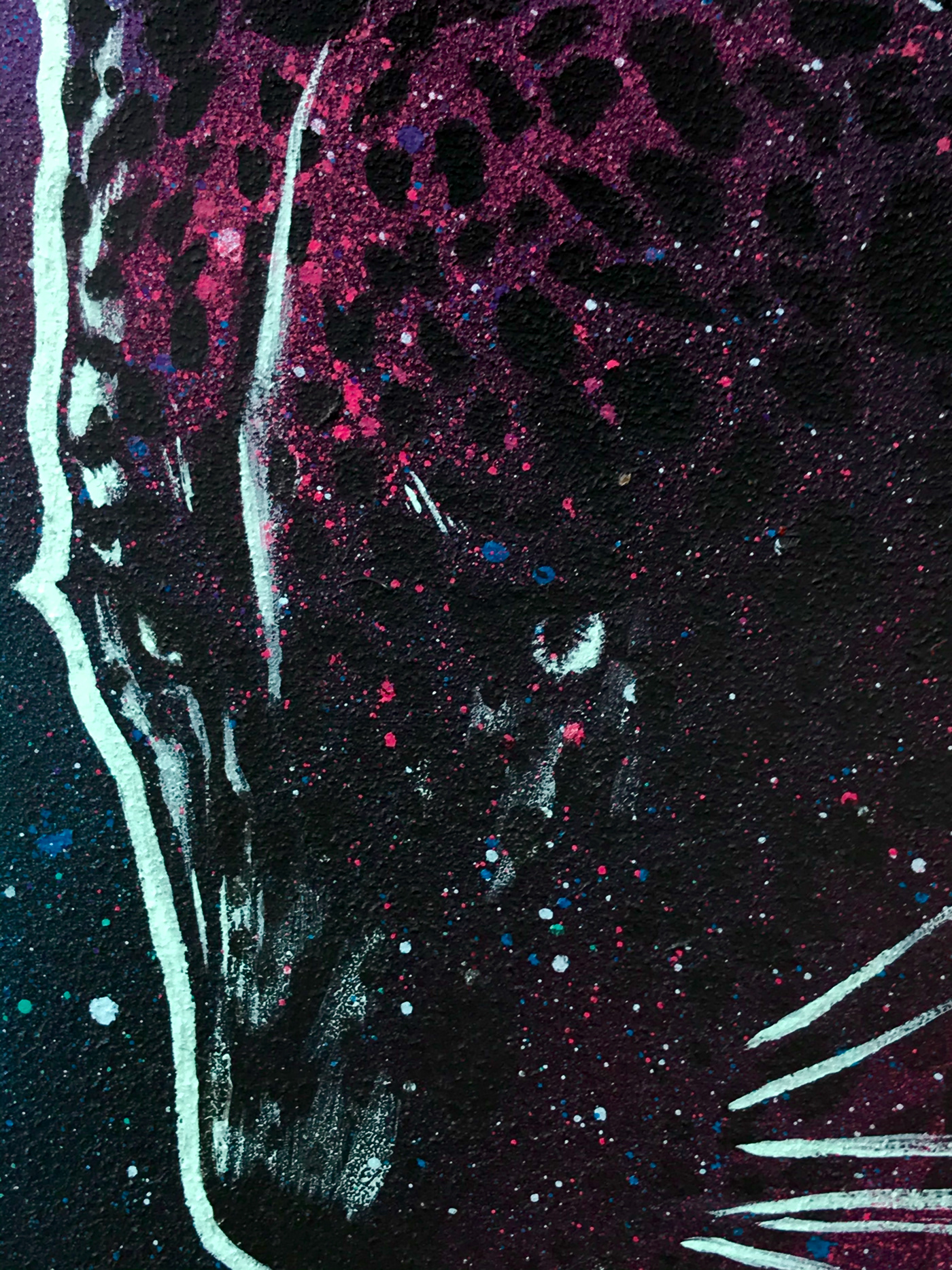 Cat cosmos jaguar painting   Space 