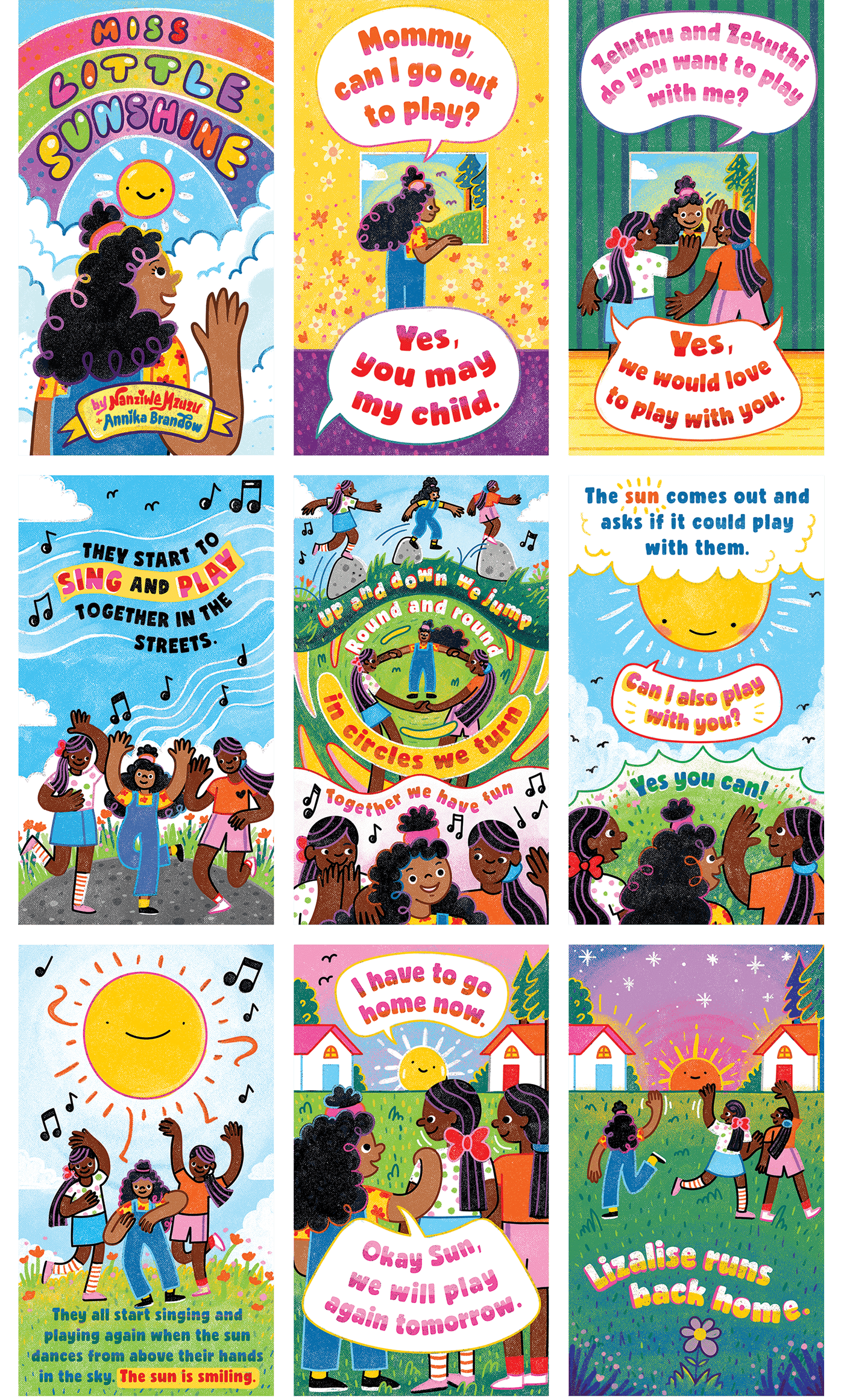 Sun happy childrens illustration kids kinderbuch childrensbook ECD Positive Farbenfroh kinderillustration