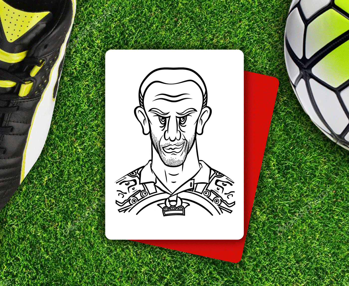 ILLUSTRATION  Zague mexico soccer soccerplayer digitalart characterdesign Mexican cardgame deck