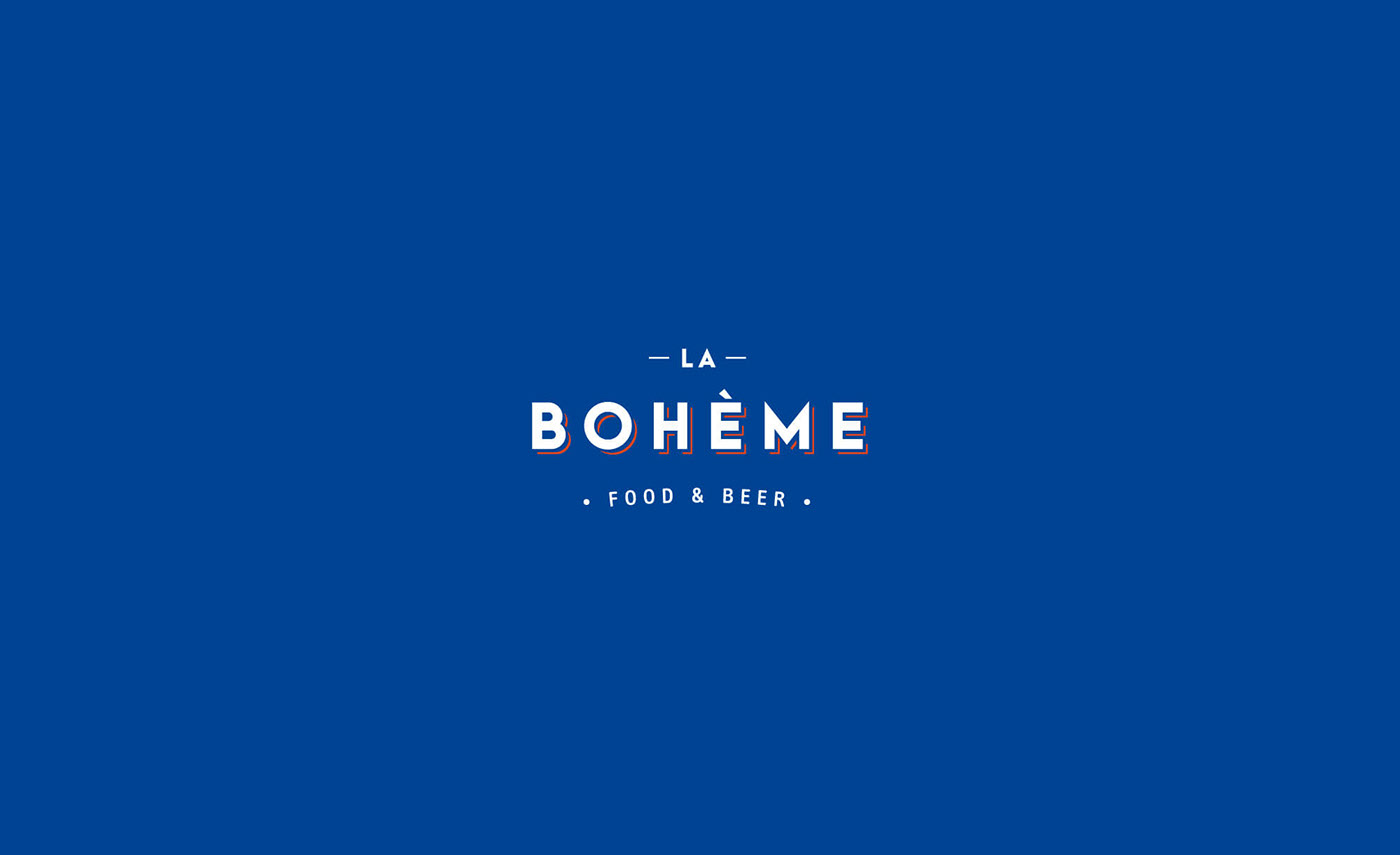 boheme marcas diseño institucional diseño gráfico logo france French restaurant brand identity