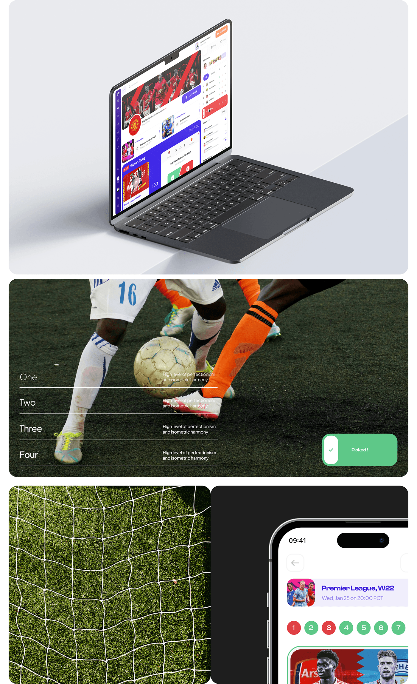 football soccer sports UI/UX Web Design  user experience user interface sport football design Sports Design