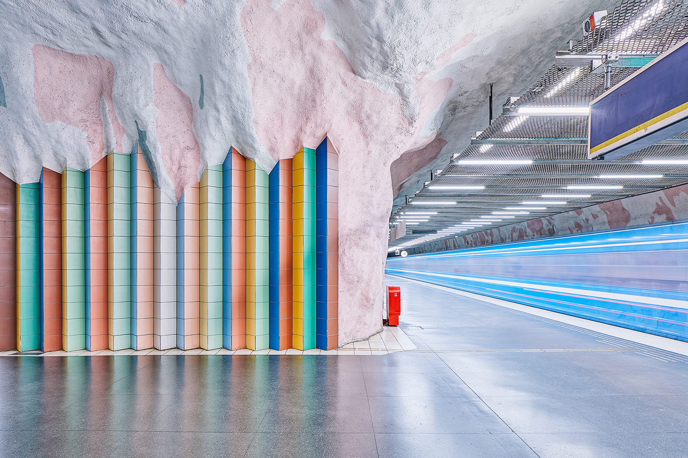 architecture metro STATION train station subway underground Stockholm Sweden