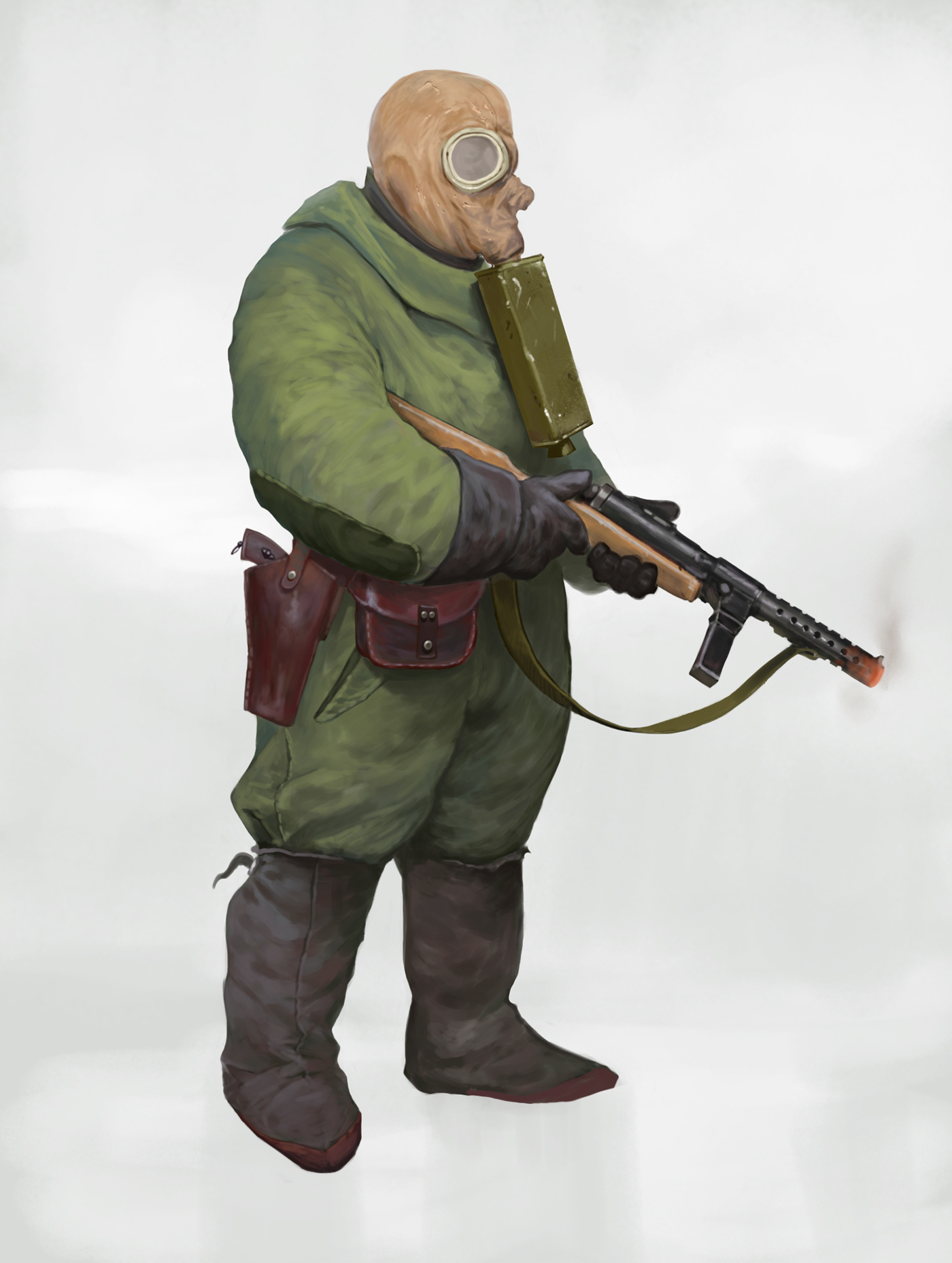 ww1 soldier rifle Shooter concept tone color arms Armour