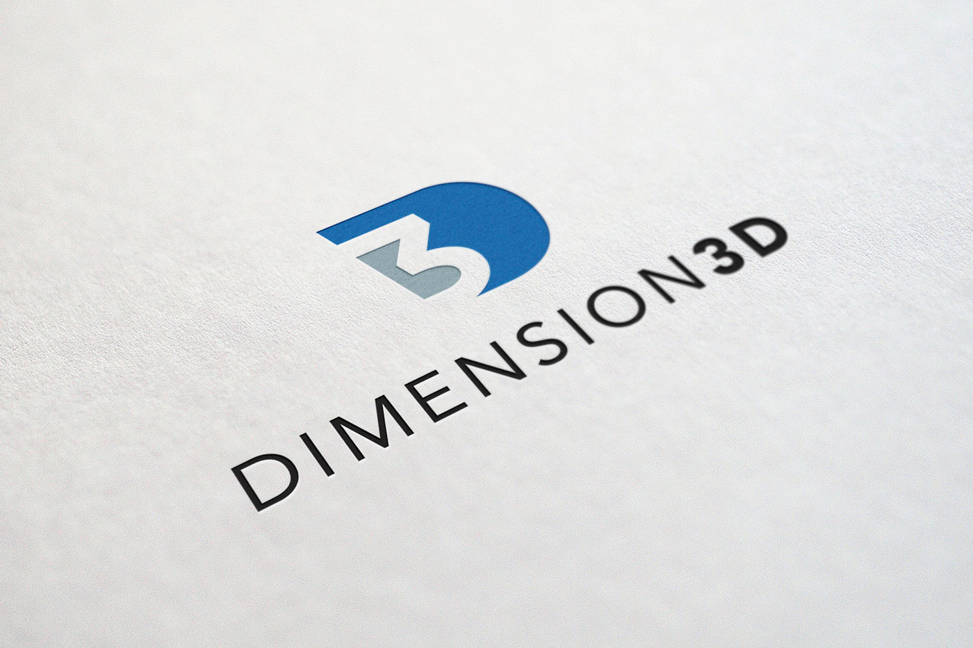 branding  logo Business Cards 3D Printing 3 Dimensional geometric monogram