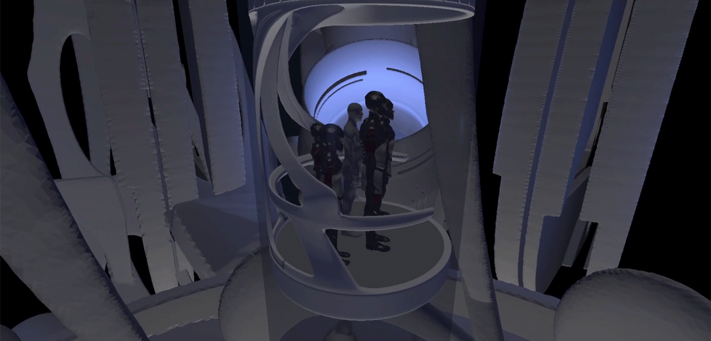 corridors cosmoball design future interiors  futuristic machinehall Scifi SSS
