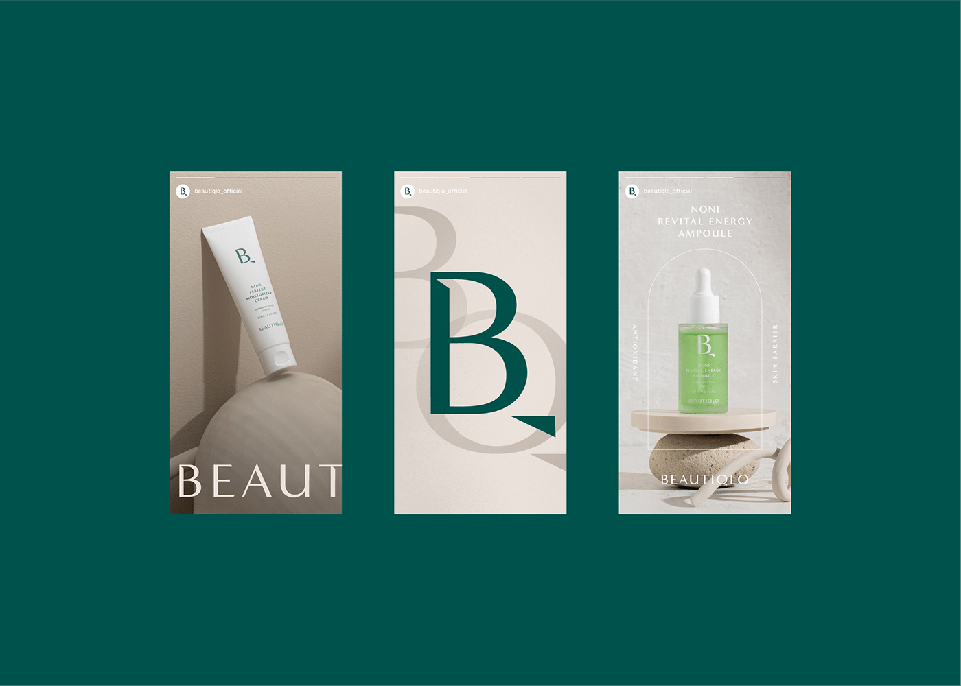 beauty BI brand branding  CI Cosmetic graphic green kbeauty package