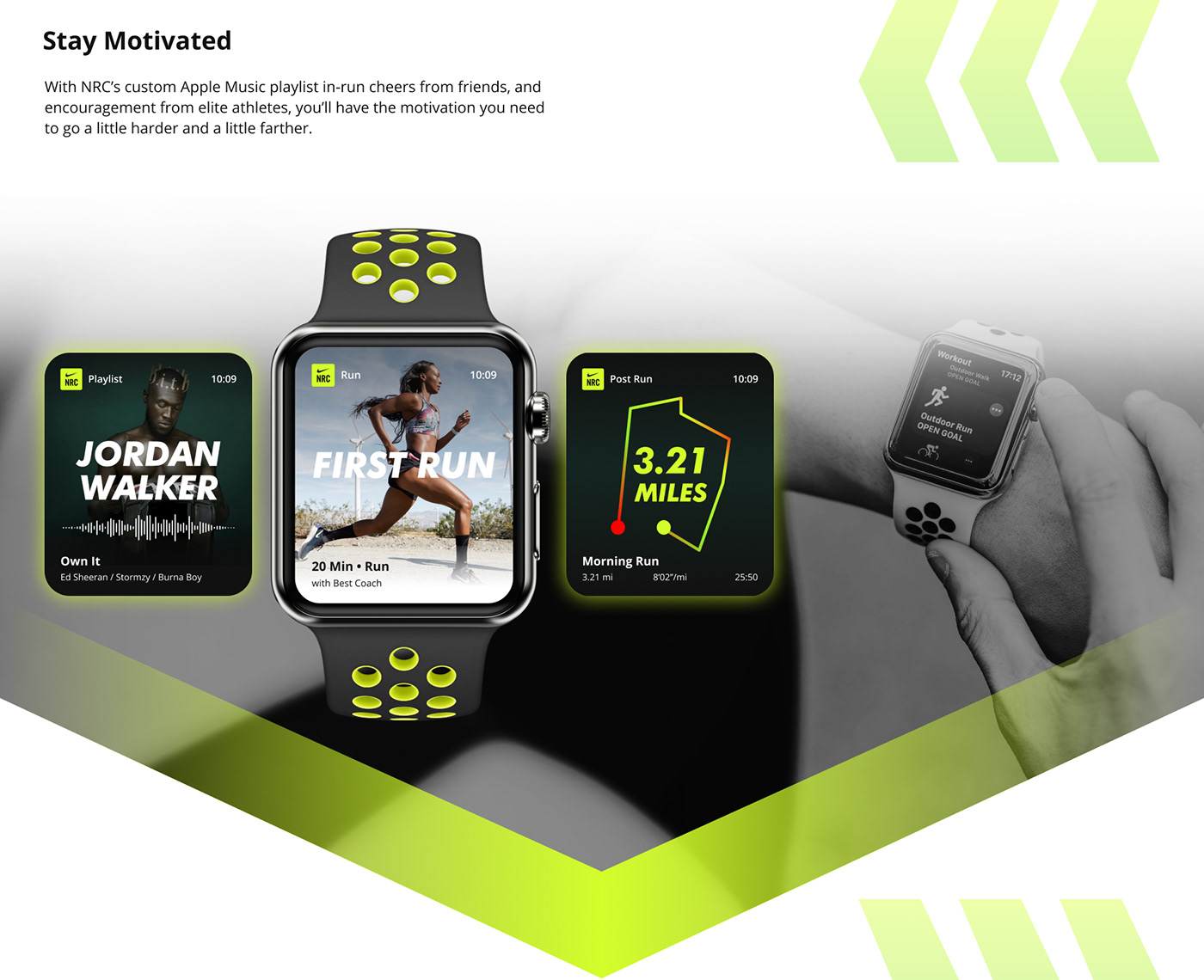 app redesign concept homepage landing Nike Nike Run Club NRC online store run sport