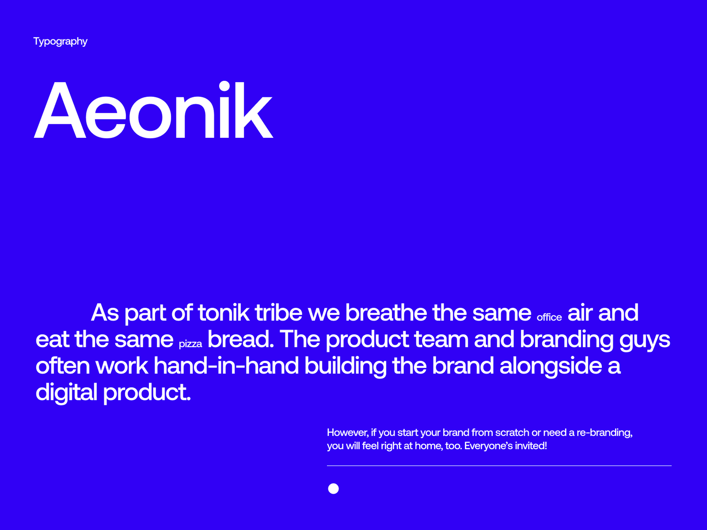 brand brand identity Branding design portfolio showcase tonik