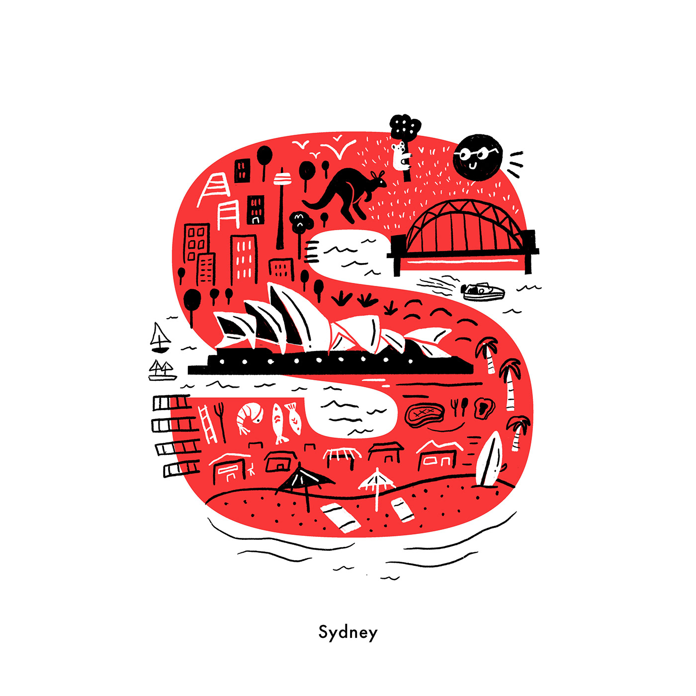 ABC doodle maps travel illustrations City Guide New York London food doodles Travel blog 36daysoftype type