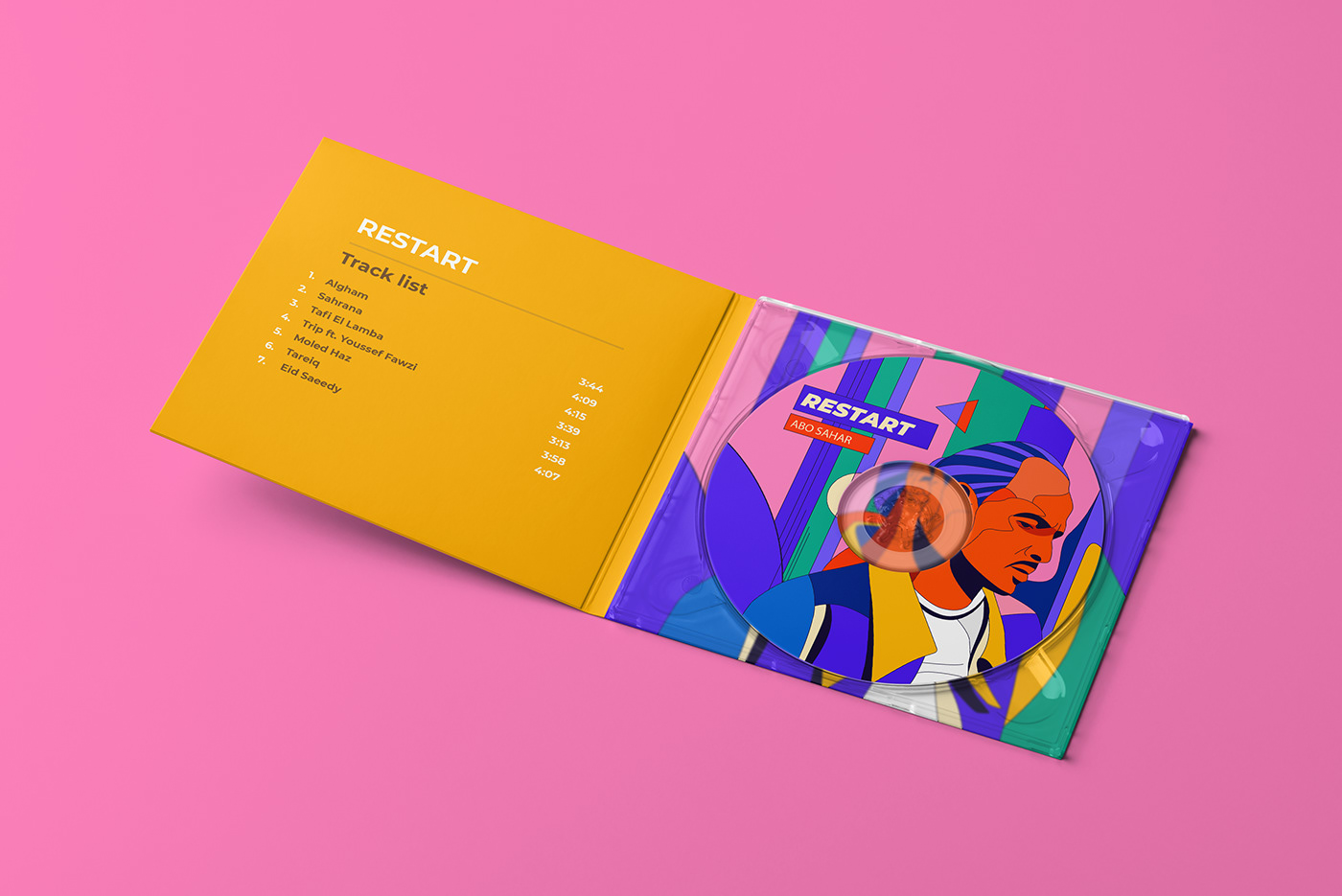 album cover brand ILLUSTRATION  melody music Music Packaging