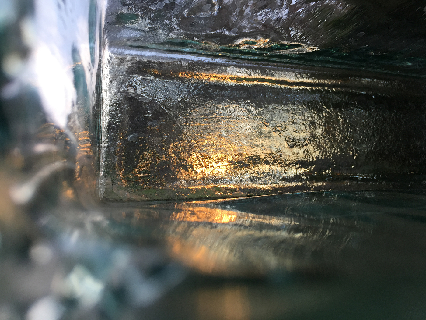 Adobe Portfolio refraction hand made glass
