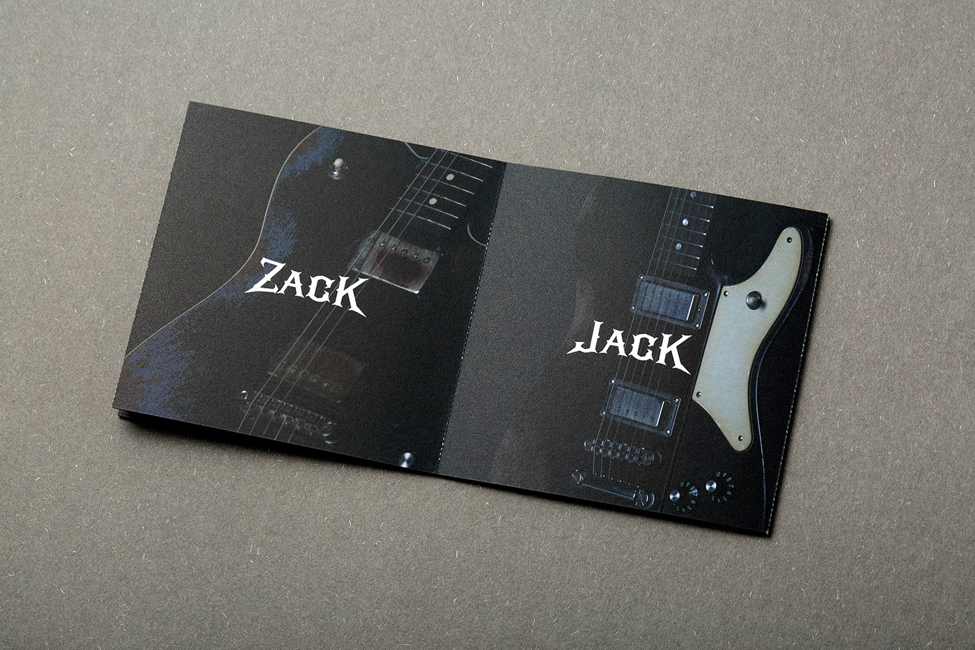 Packaging rock black raw texture print deboss cd Album box