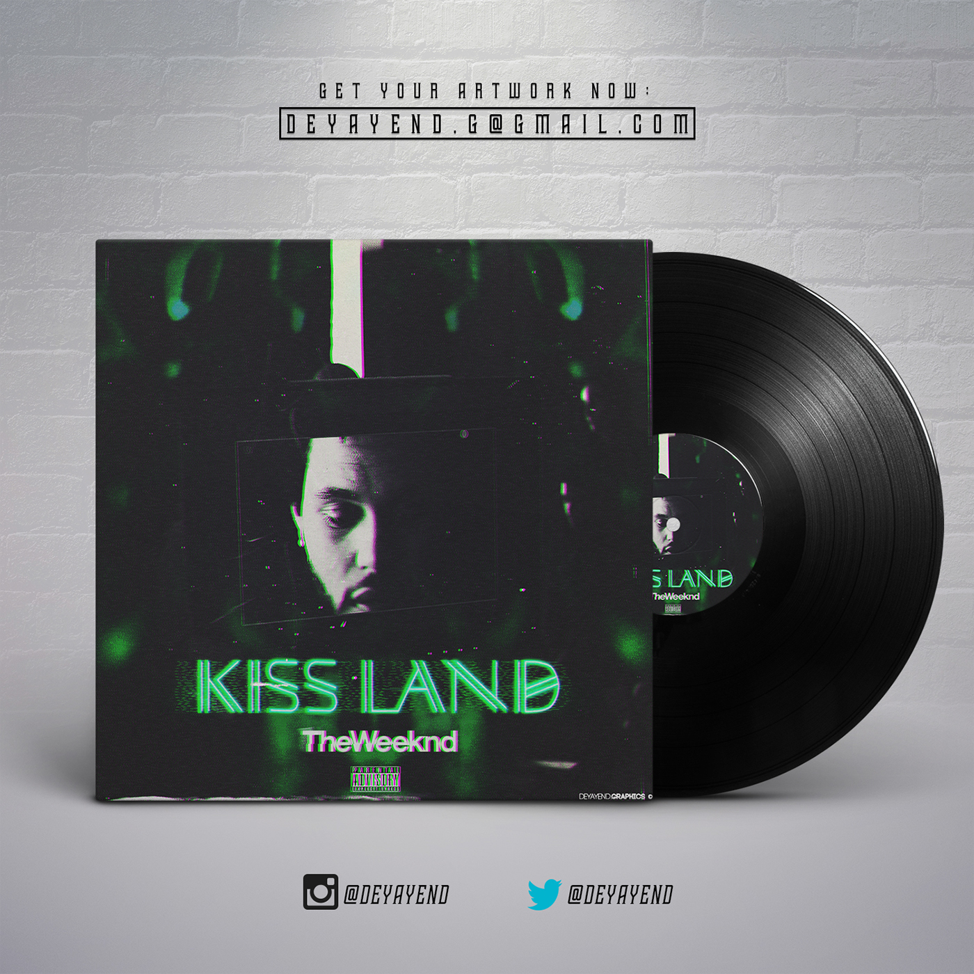 the weeknd,Kiss Land,artwork,album cover,Album,cover,Графический дизайн,Ado...