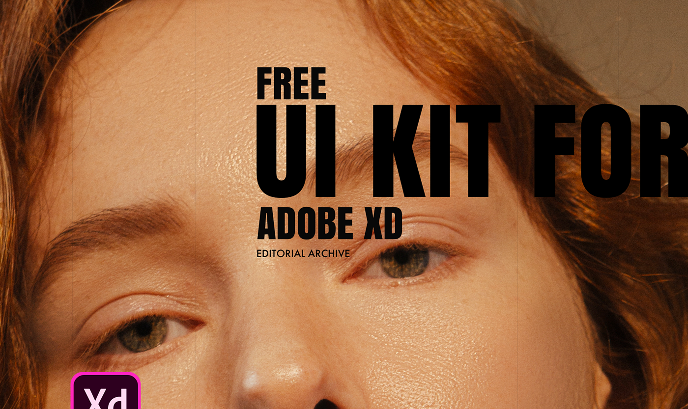 ui kit freebie free ui kit Adobe XD xD Fashion  editorial ux UI UX design