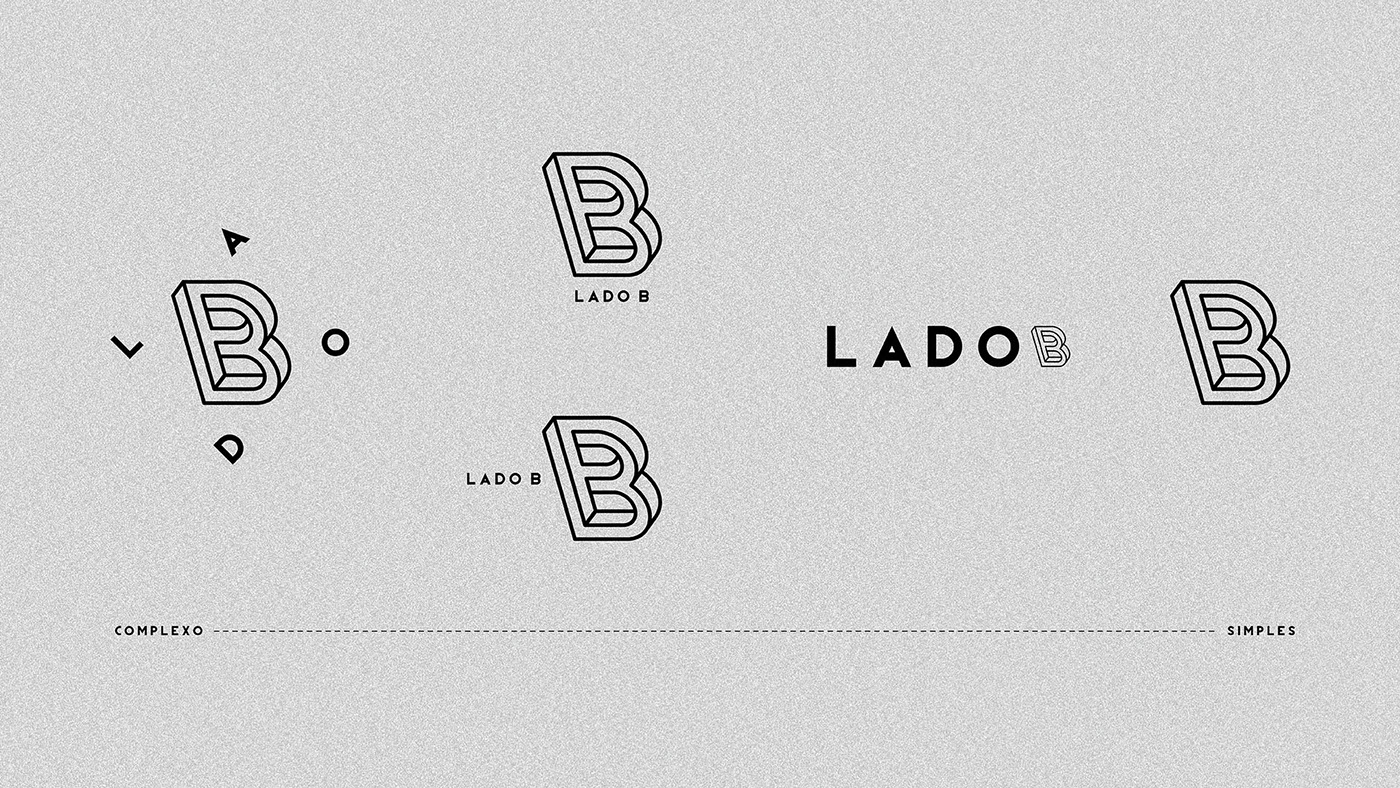 logo Perspective optical illusion Lado B b side recife party producers brand Brazil Caramurú Baumgartner