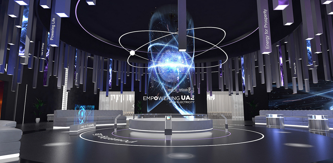 ENEC energy fuel high tec hologram Interactive Screens nuclear Technology UAE Vip