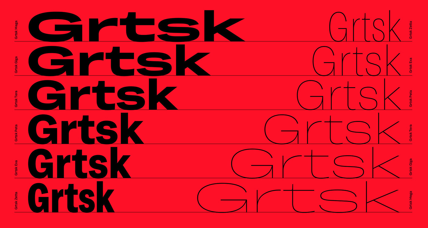 font typography   Variable Font grtsk design modern typography grotesk